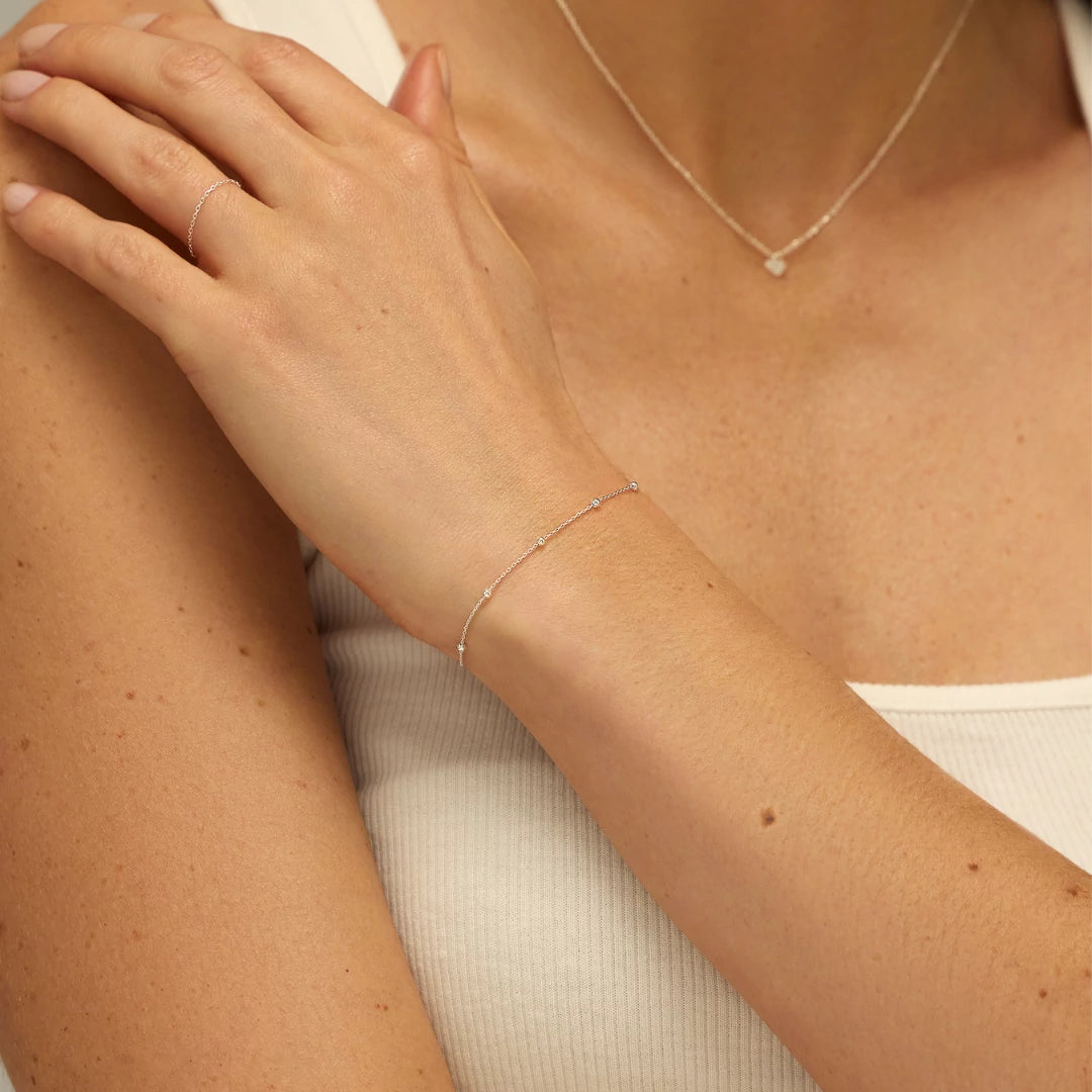 Silver Satellite Chain Bracelet
