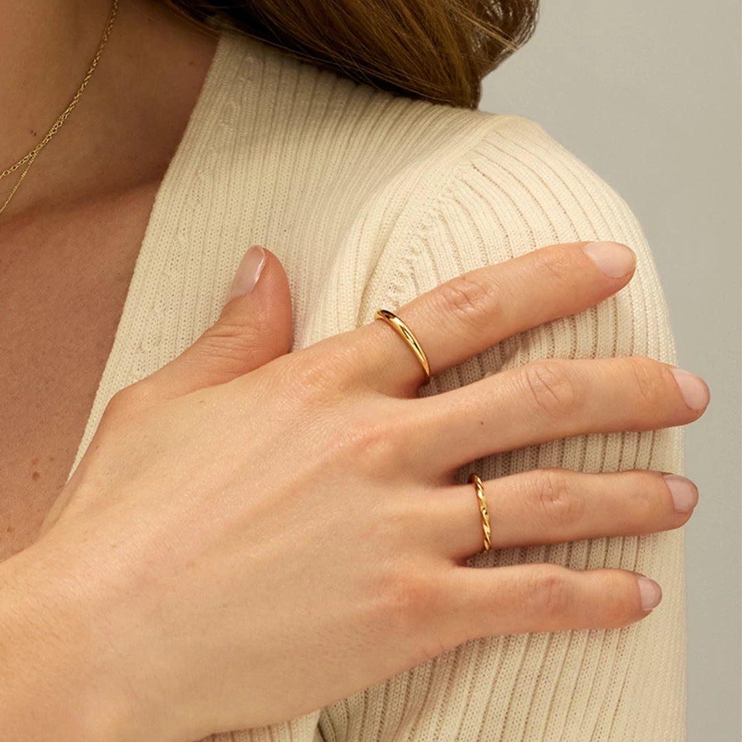 Gold Mini Dome Ring