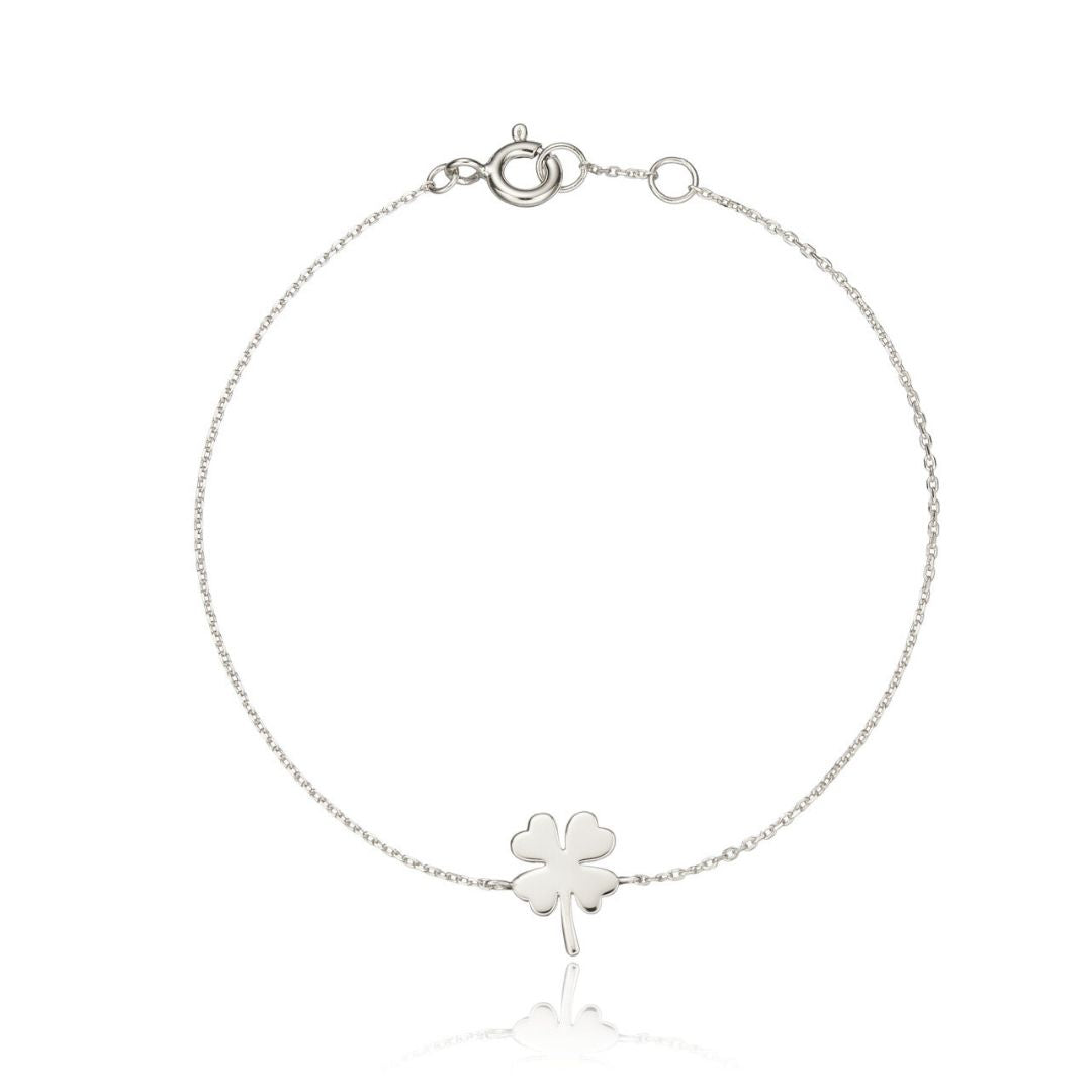 Silver Clover Bracelet