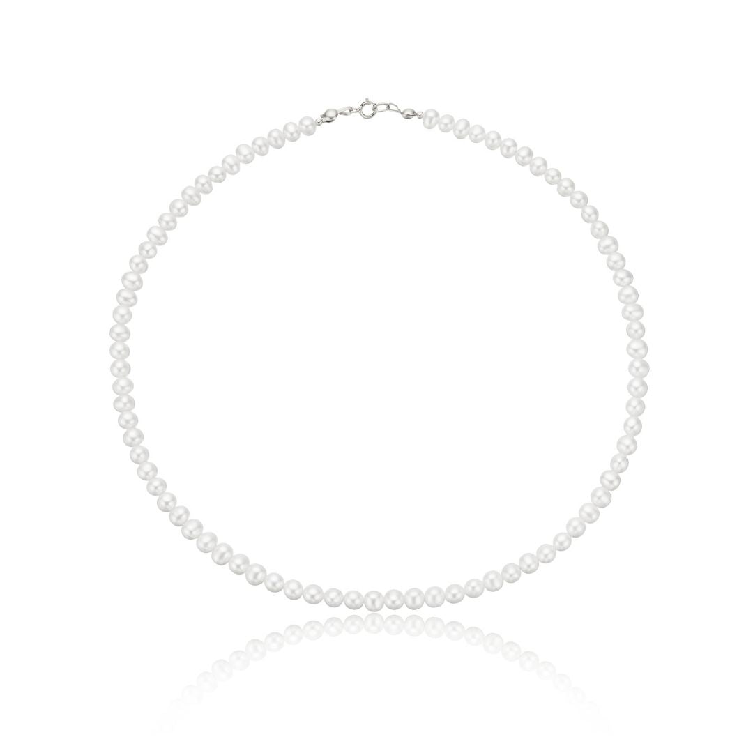 Silver Pearl Choker