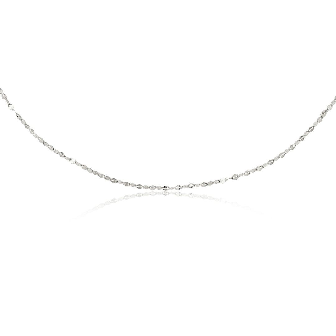 Silver Sparkle Chain Necklace