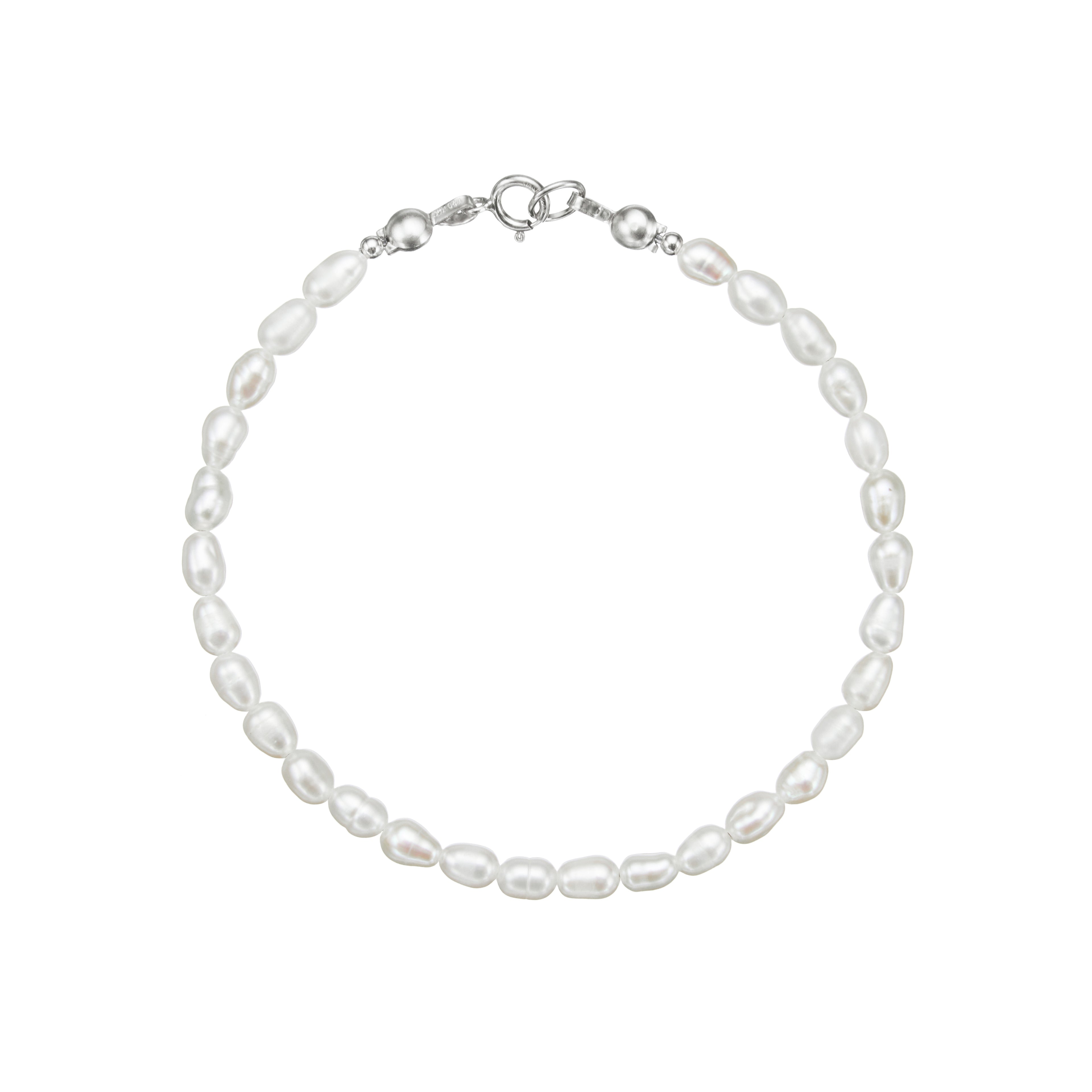 Silver Seed Pearl Bracelet