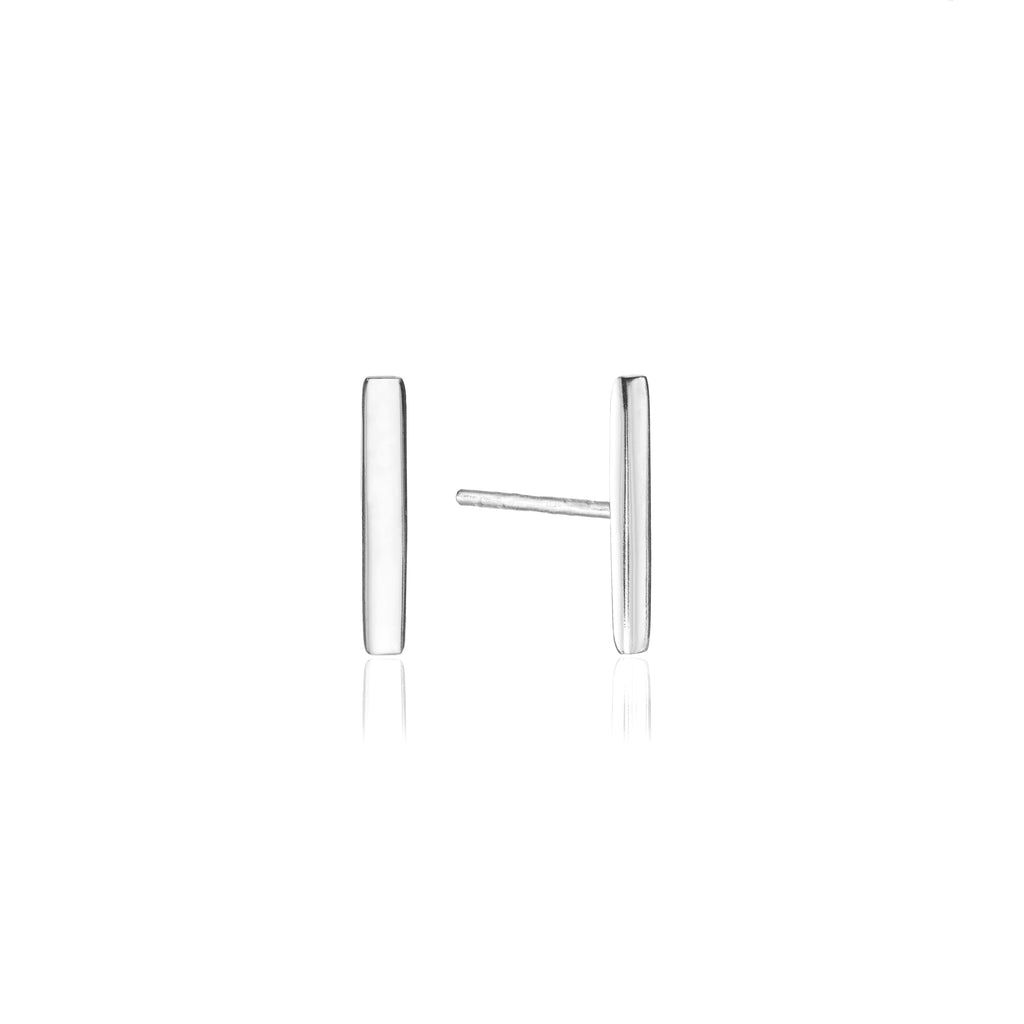 Plain Bar Stud Earrings