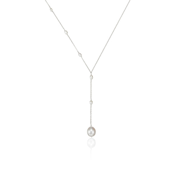 Rose Gold Single Pearl Necklace – Lily & Roo