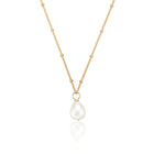 Gold Large Pearl Satellite Necklace