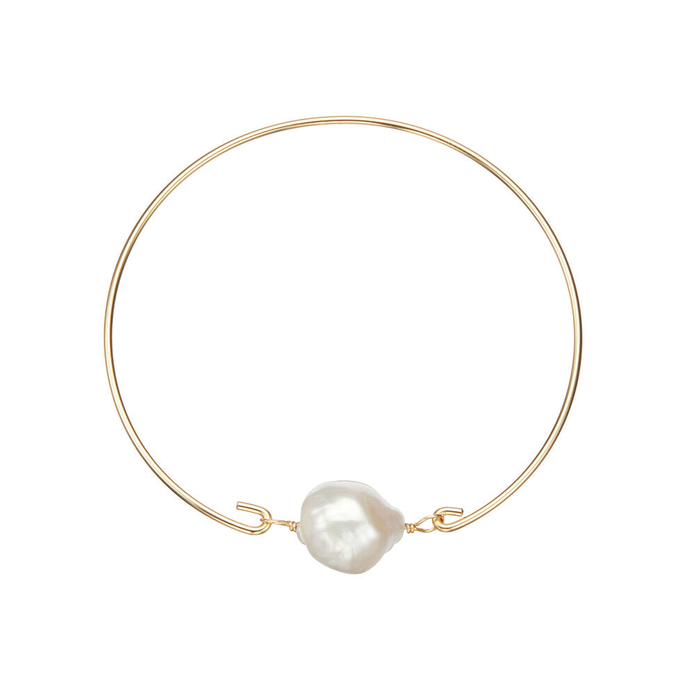 Bangle Roo Gold Baroque Pearl Bangle – LILY & ROO