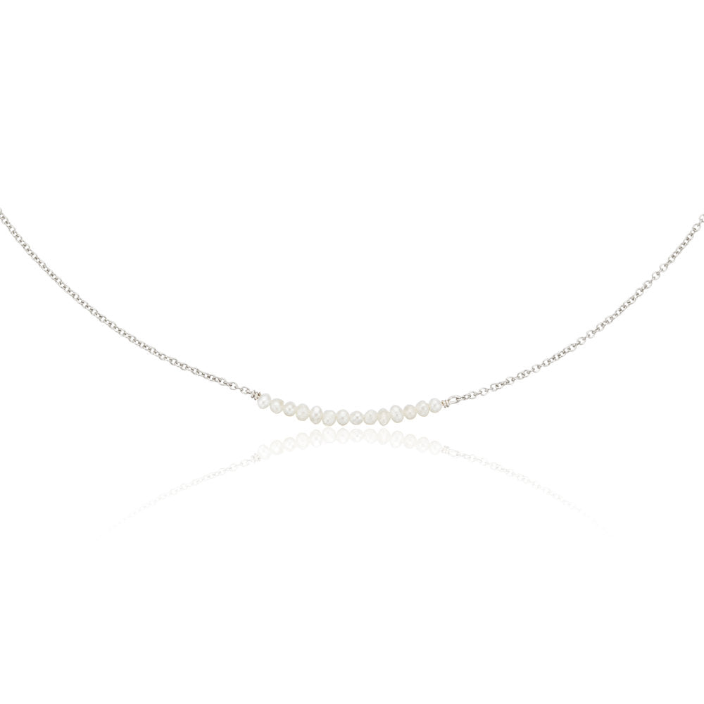Small Pearl Cluster Choker