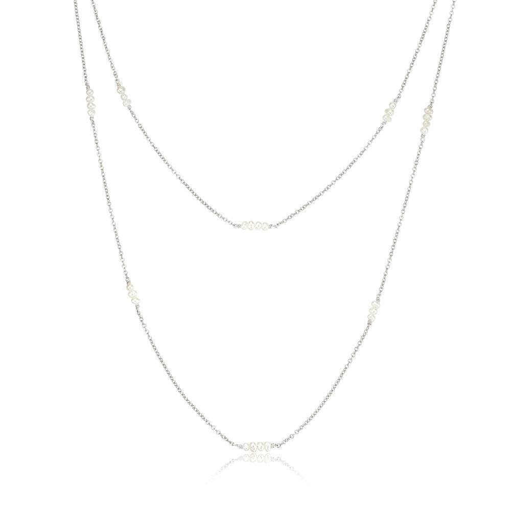 Layered Mini Pearl Necklace