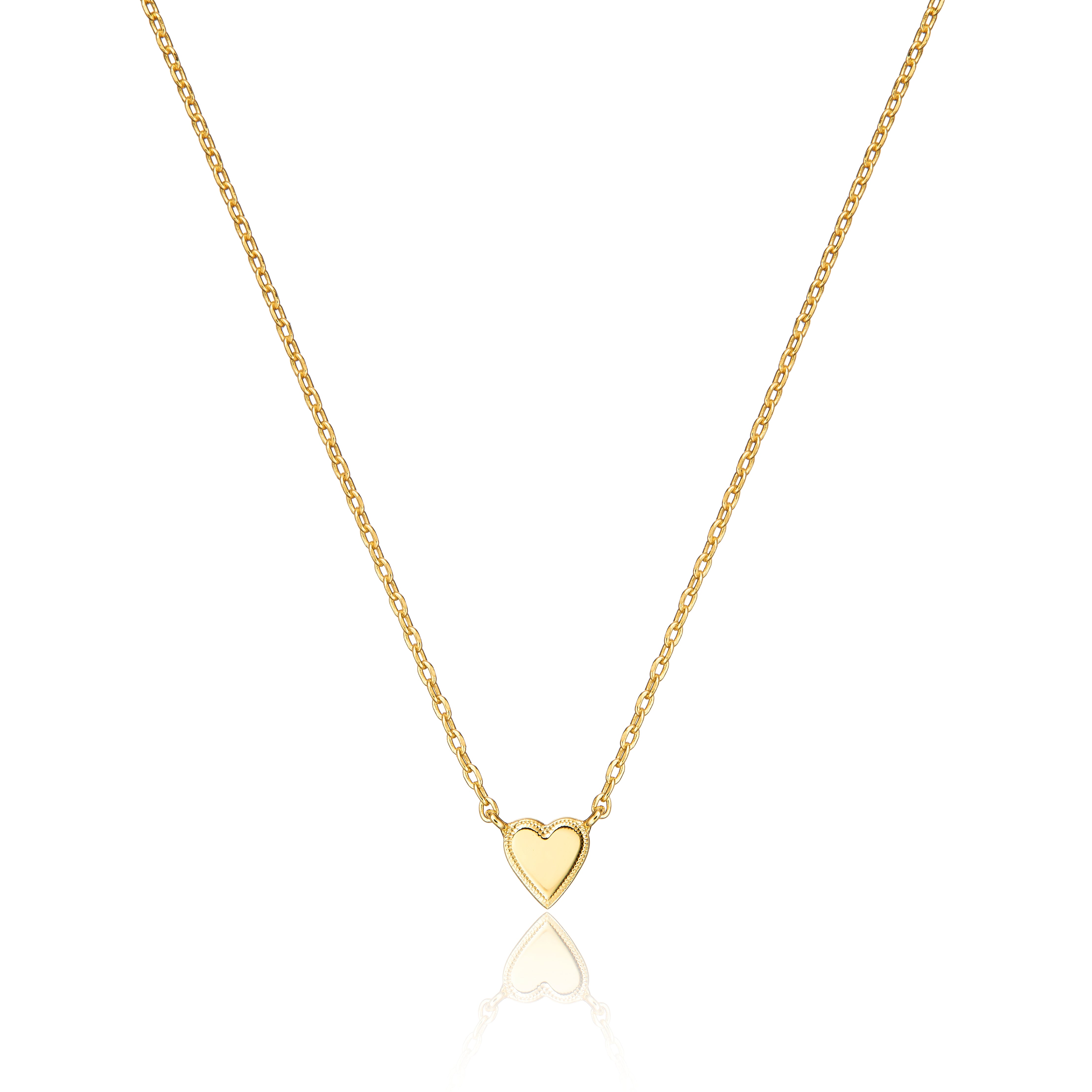 Gold Tiny Heart Necklace Lily Roo Gold tiny heart necklace lily roo