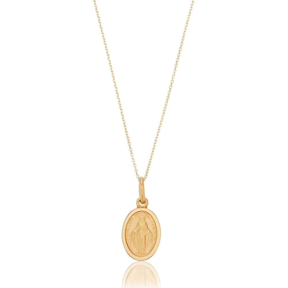 Solid Small Virgin Mary Necklace