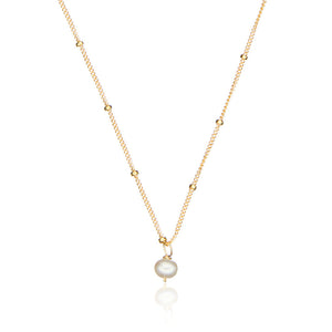 Gold Single Pearl Satellite Necklace – Lily & Roo