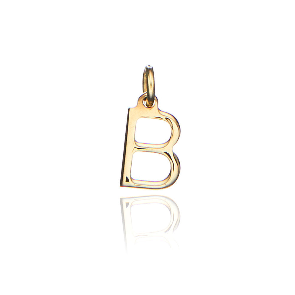 Solid Gold Individual Initial Charm