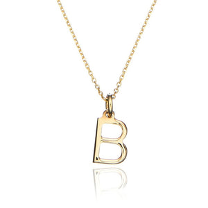 Gold Initial Necklace | Solid 9ct Gold Letter Necklace – Lily & Roo