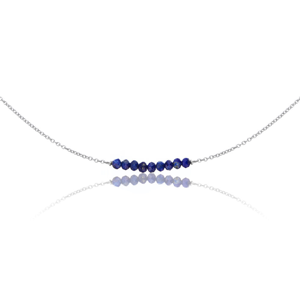 Lapis Gemstone Cluster Choker