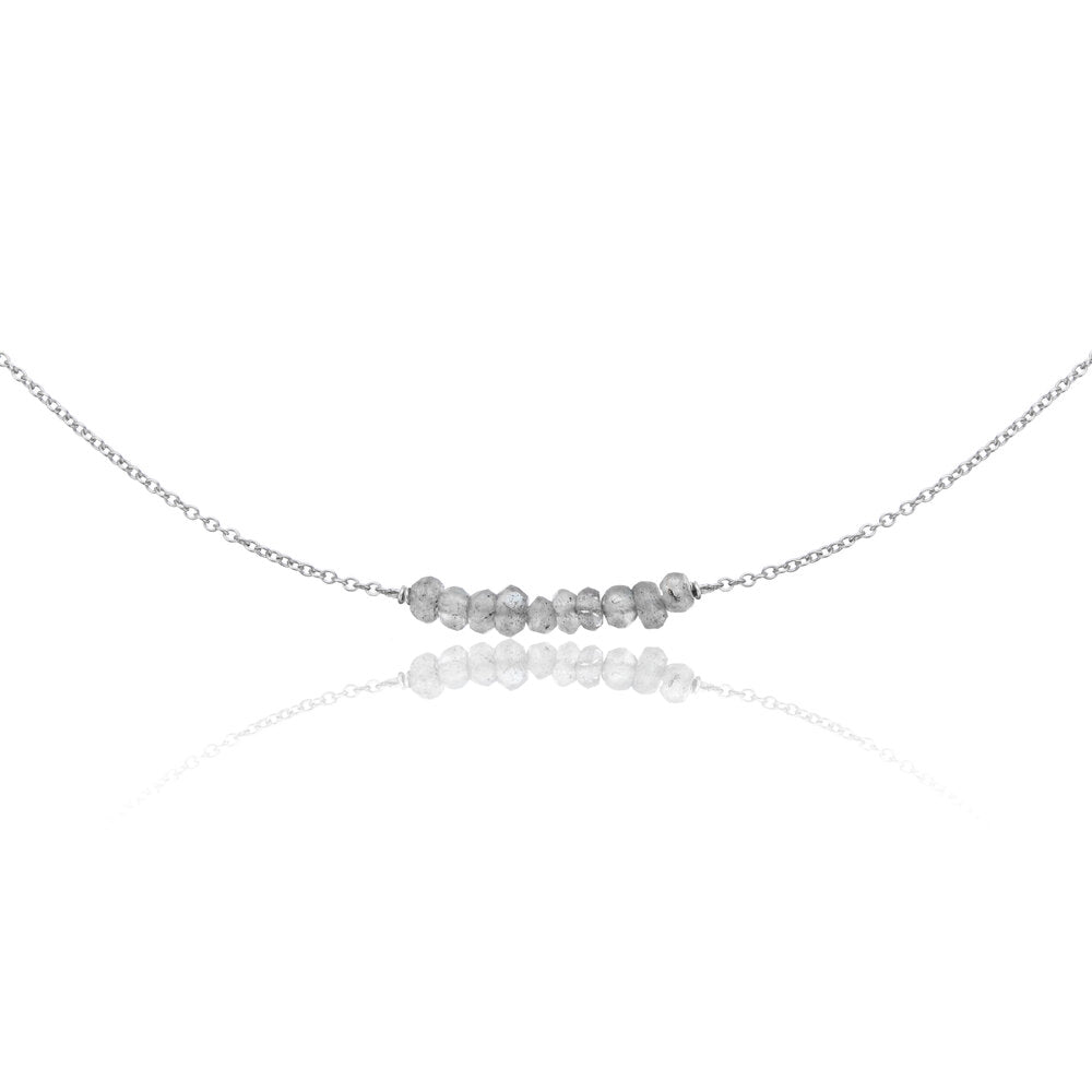 Labradorite Gemstone Cluster Choker