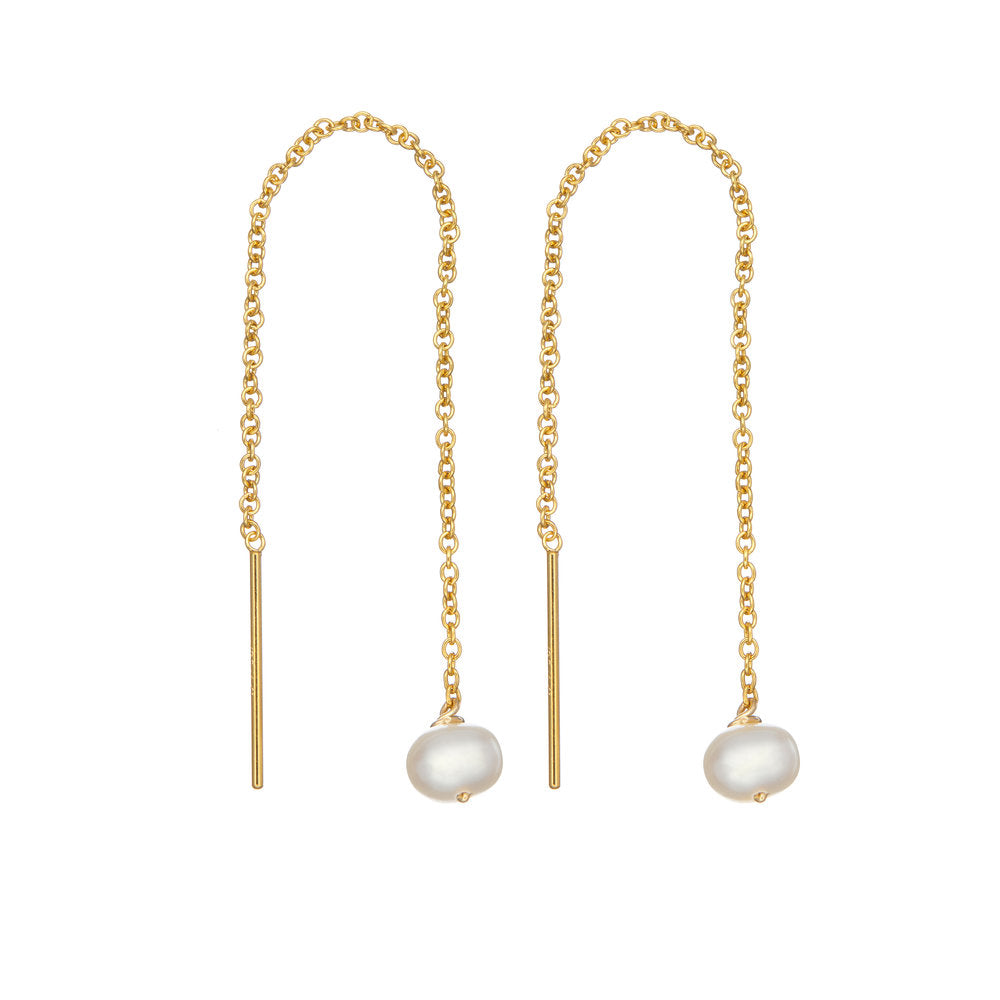 Pearl Drop Ear Threaders