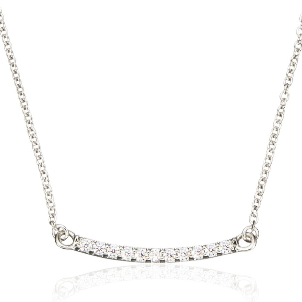 Diamond Style Bar Necklace