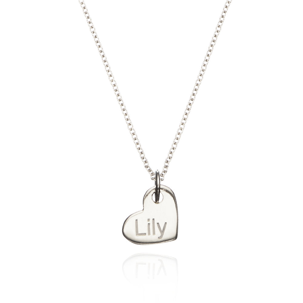Small Personalised Heart Necklace