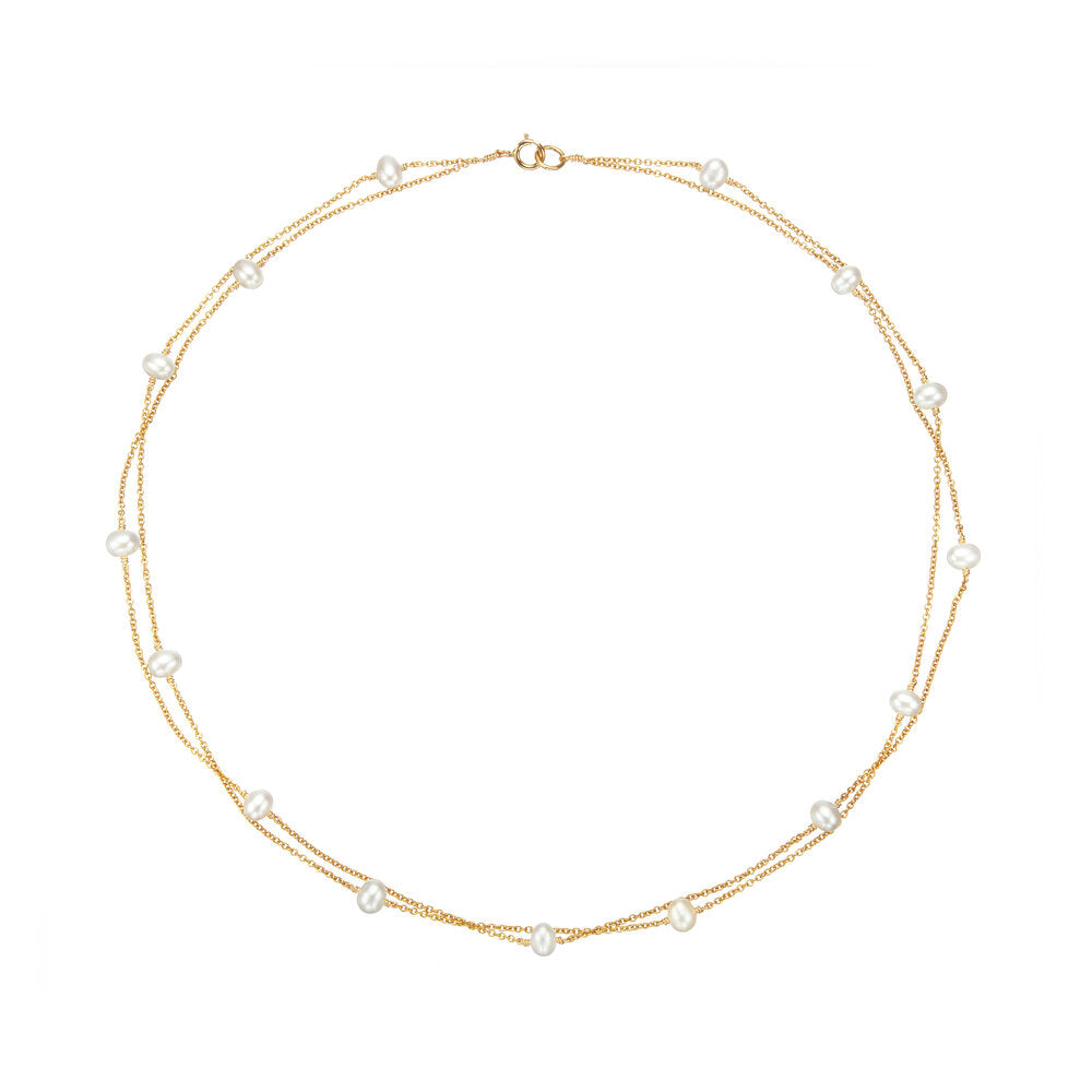 Layered Pearl Necklace