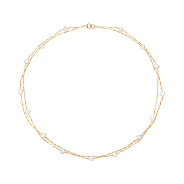 Two layer top pearl chain