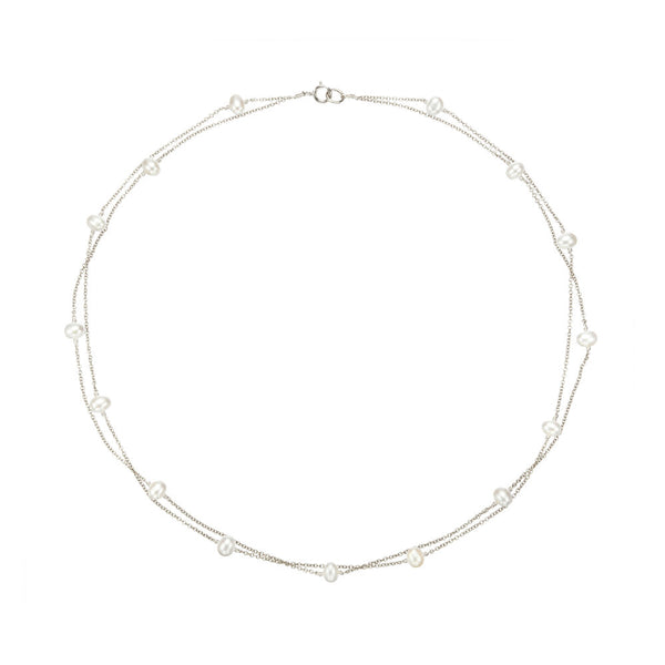 Lily & Roo - Gold Layered Large & Small Pearl Choker - ShopStyle Necklaces