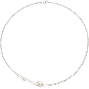 Silver Layered Large and Small Pearl Choker – Lily & Roo